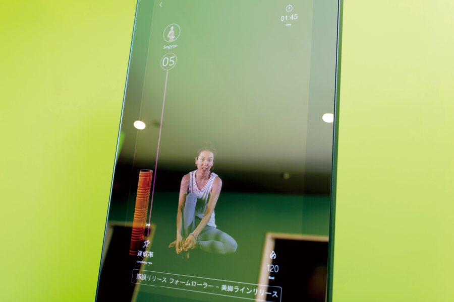 fitnessmirror-フィットネスミラー-ミラー型デバイスの見た目